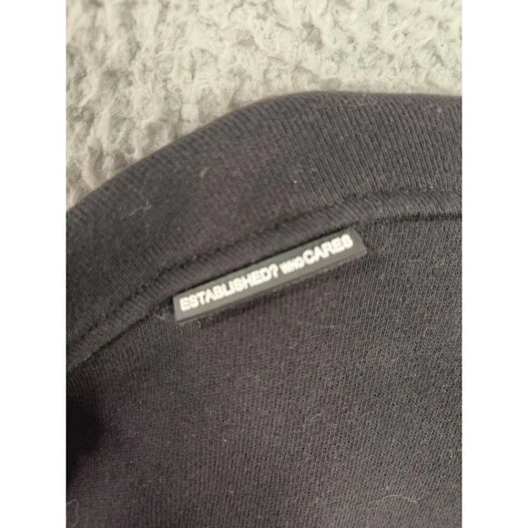 Preme Prism Rainbow Embroidered Crew Neck Pullover Sweatshirt Black Men's Large - Picture 4 of 11